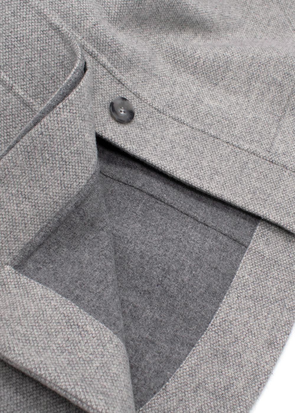 Joseph Light Grey Compact Coating Jade Jacket