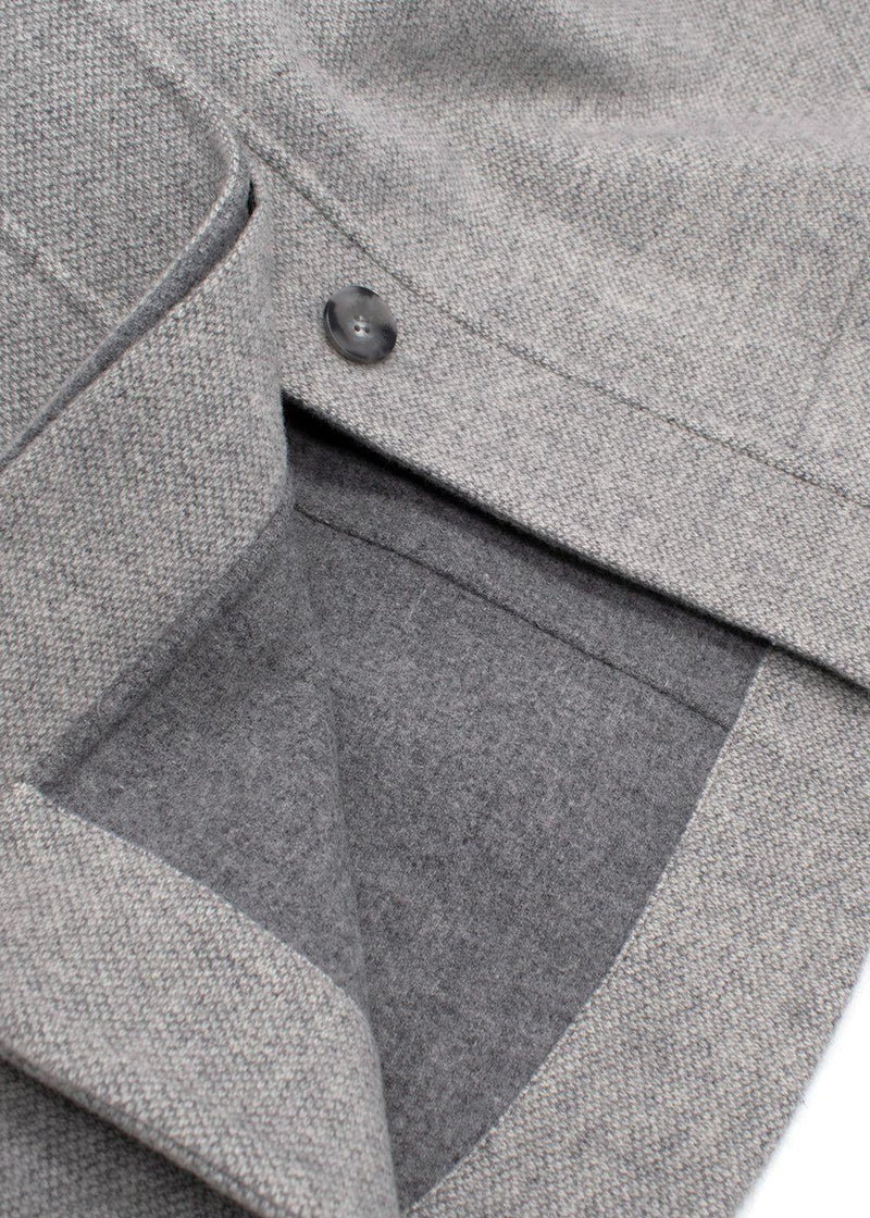 Joseph Light Grey Compact Coating Jade Jacket