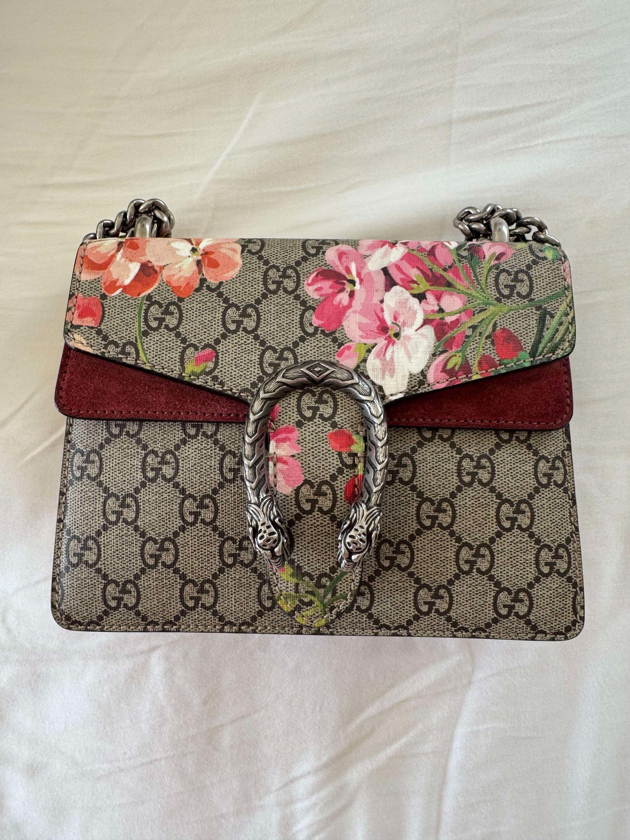 Gucci Mini GG Supreme Blooms Dionysus crossbody bag