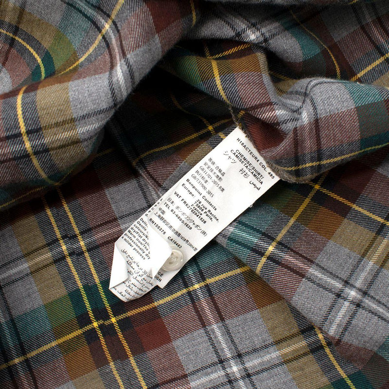 Blue & Green Plaid Flannel Shirt