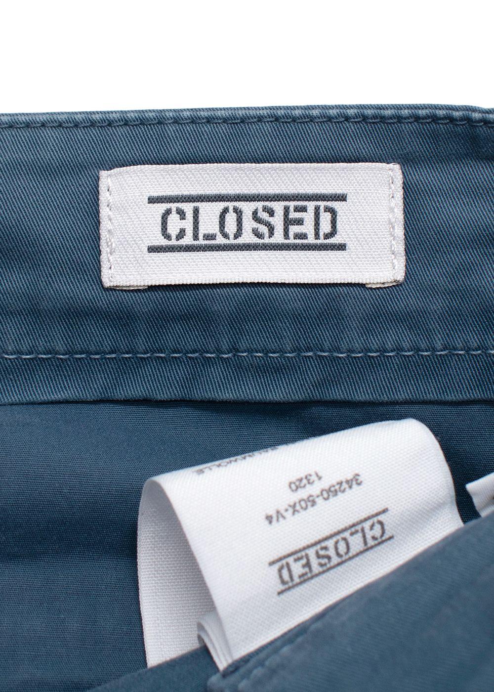 Closed Blue Cotton Chino Trousers