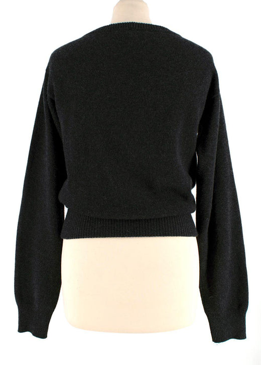 Dolce & Gabbana Grey Cashmere Wrap Jumper