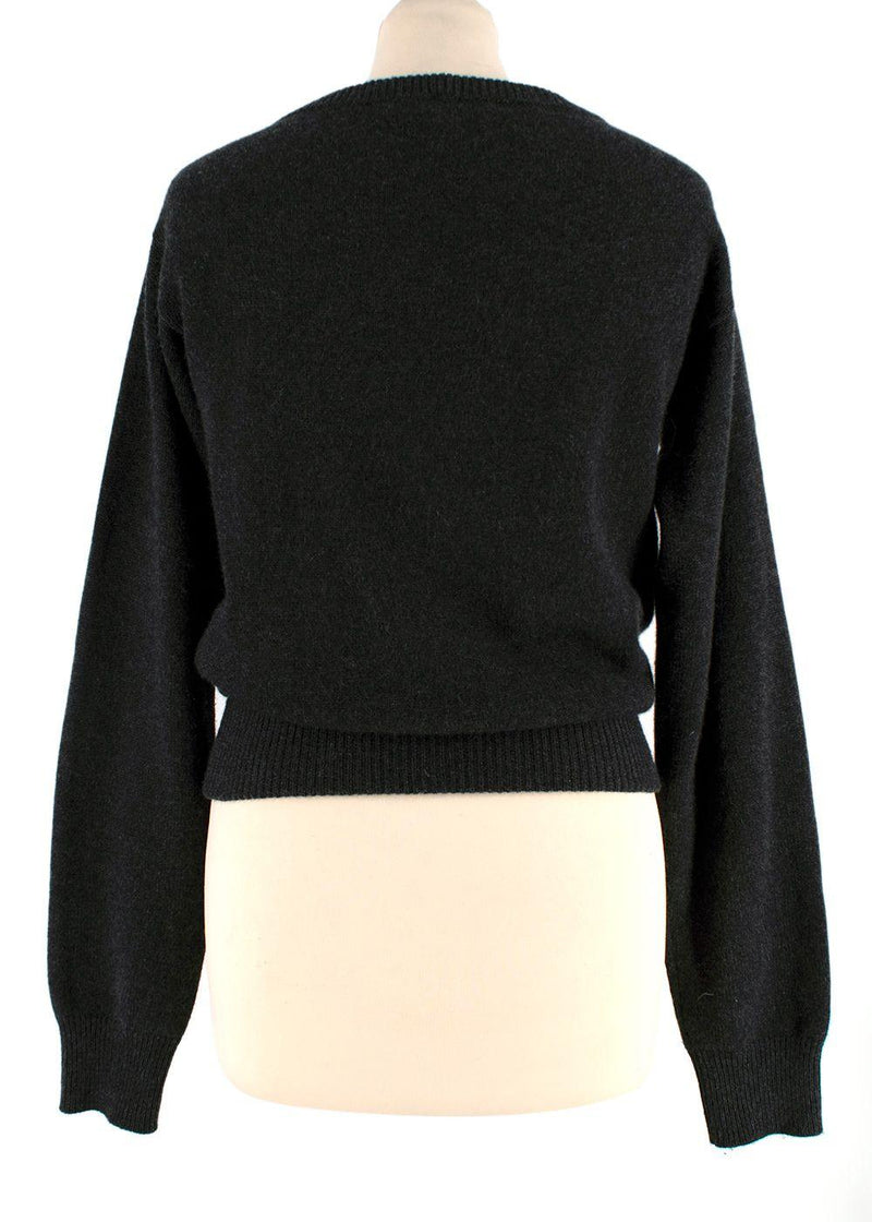 Dolce & Gabbana Grey Cashmere Wrap Jumper