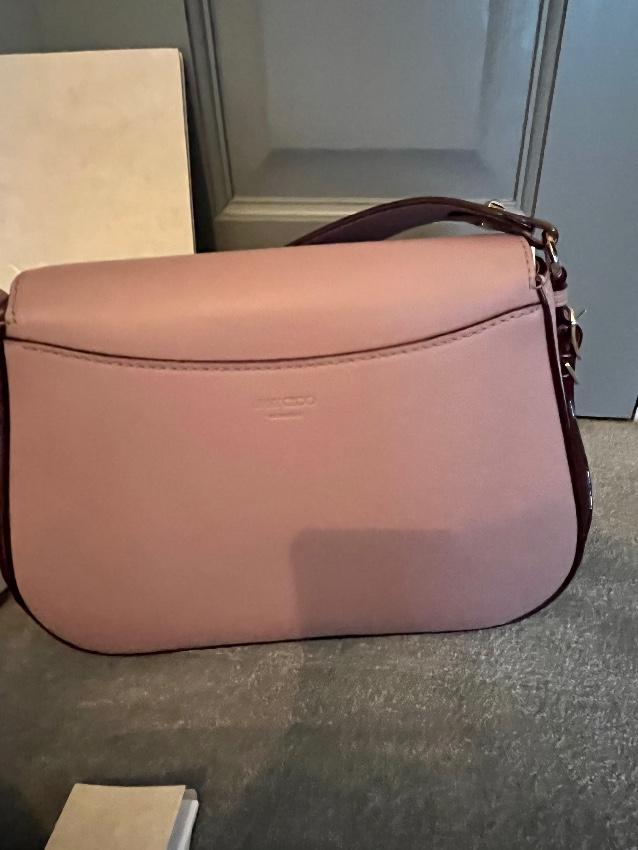 Jimmy Choo Pink Calfskin Varenne Crossbody Bag