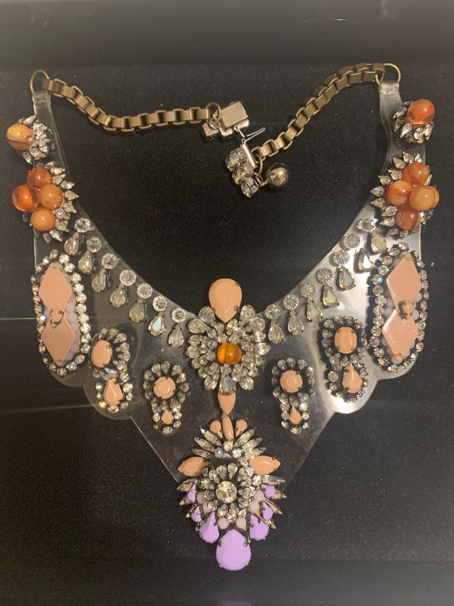 Shourouk Crystal Embellished Bib Necklace