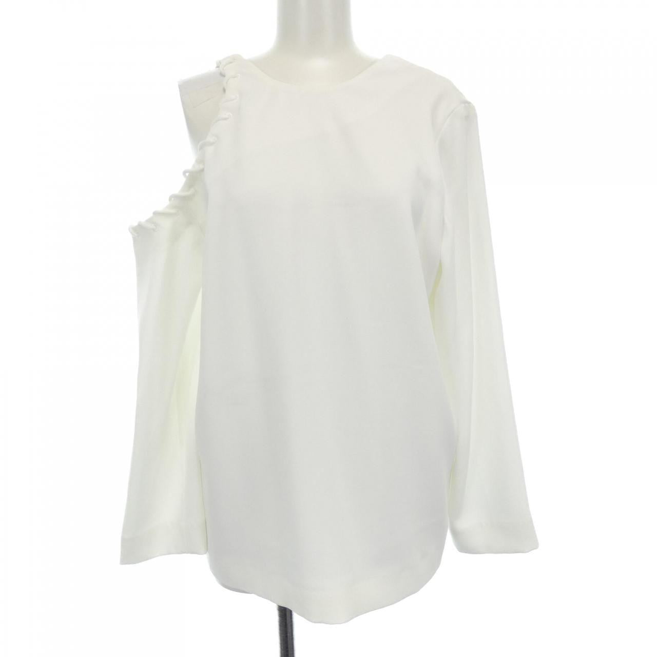 Ivory crepe blouse