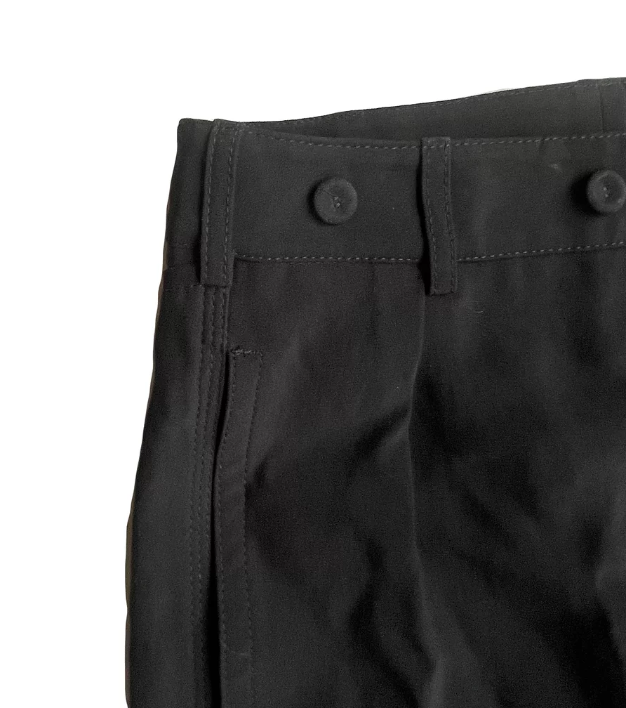 Black Crepe Wide Leg Trousers