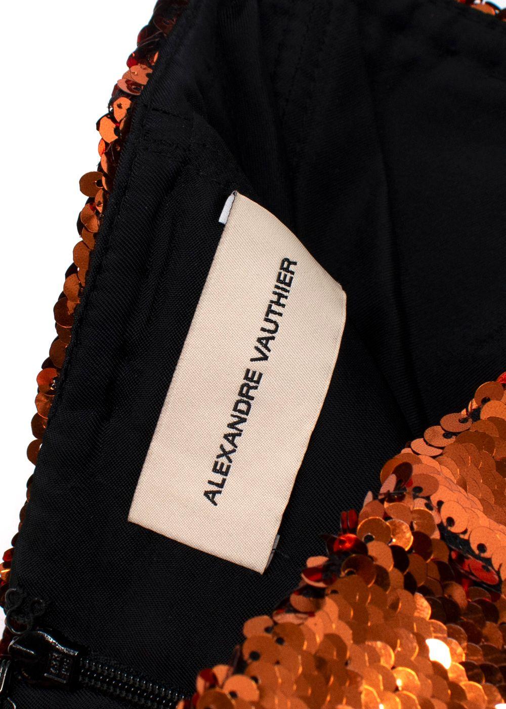 Alexandre Vauthier sequin strapless gown