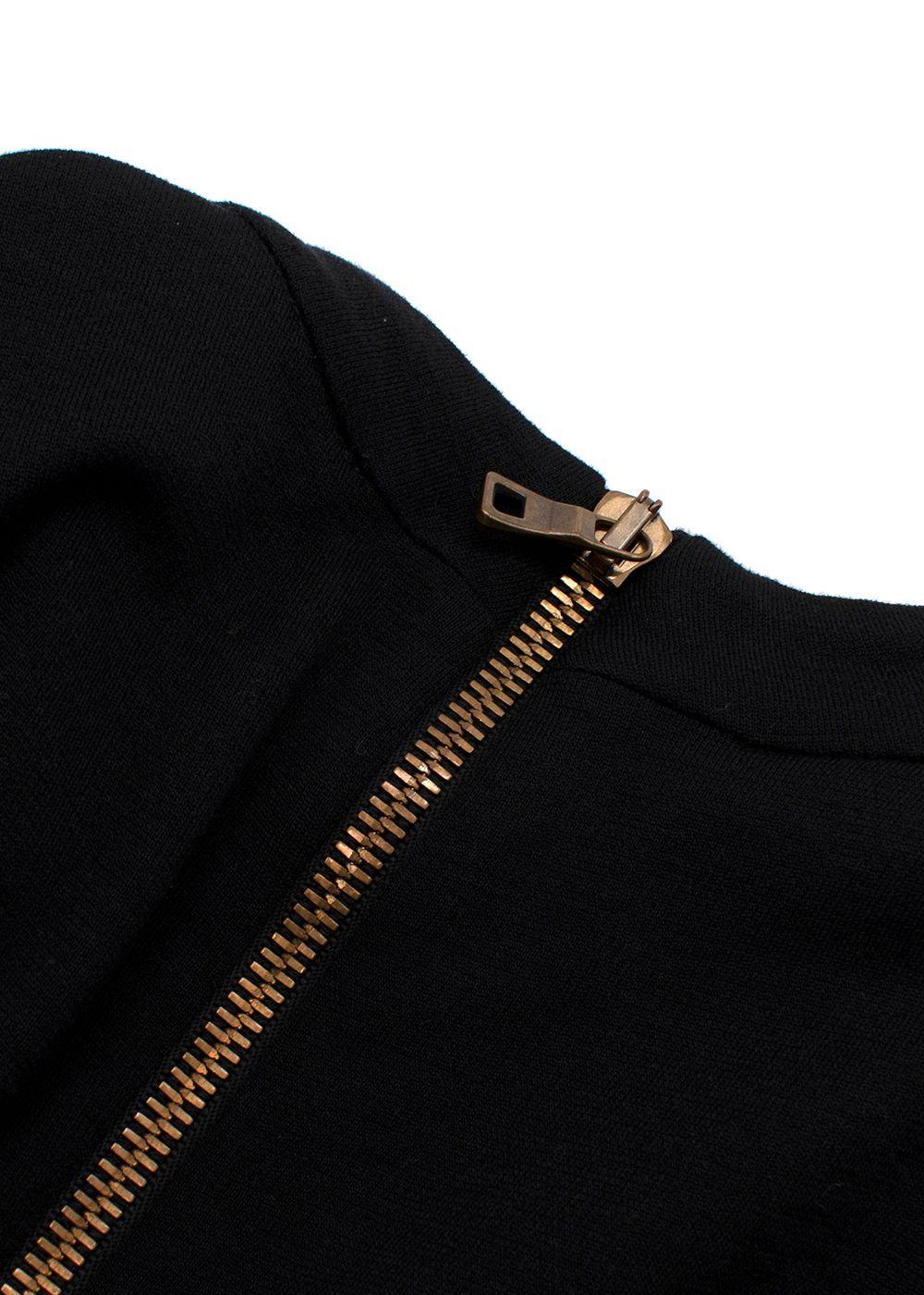 Balmain Black Bow Mini Dress