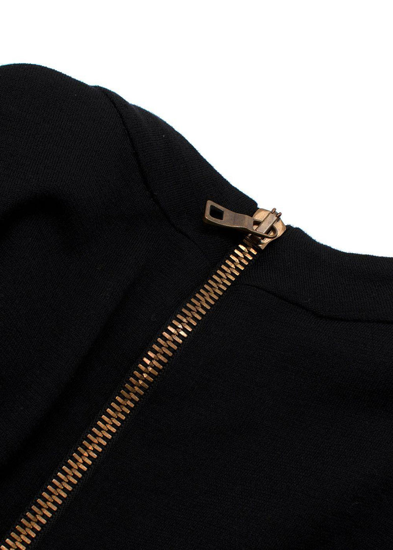 Balmain Black Bow Mini Dress