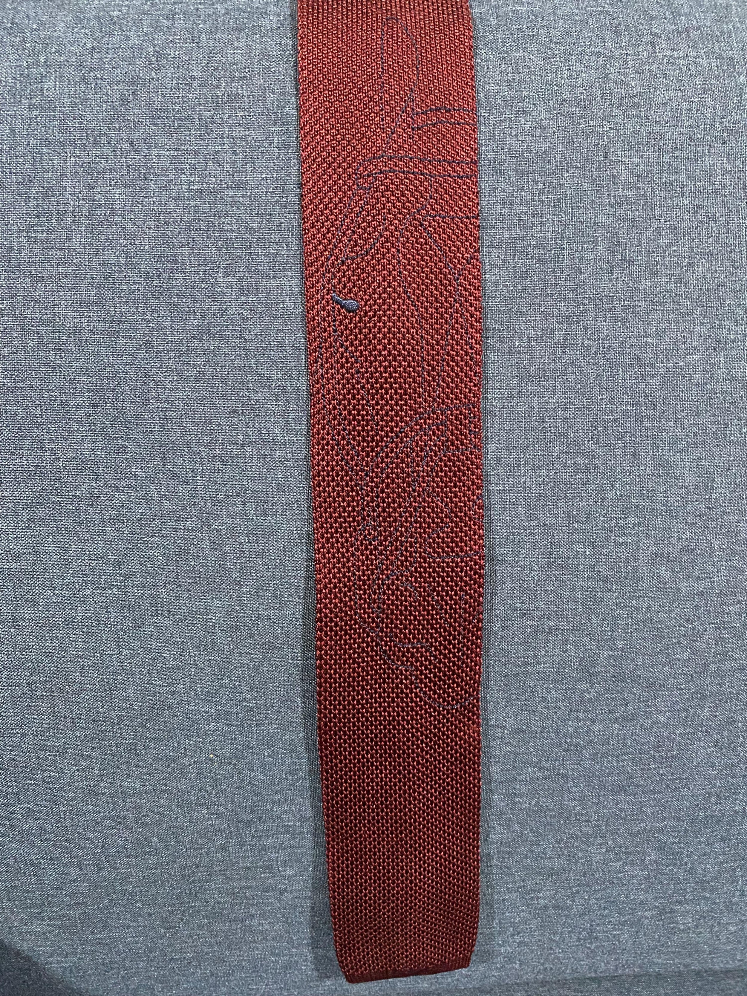 Silk Knitted Square Tie