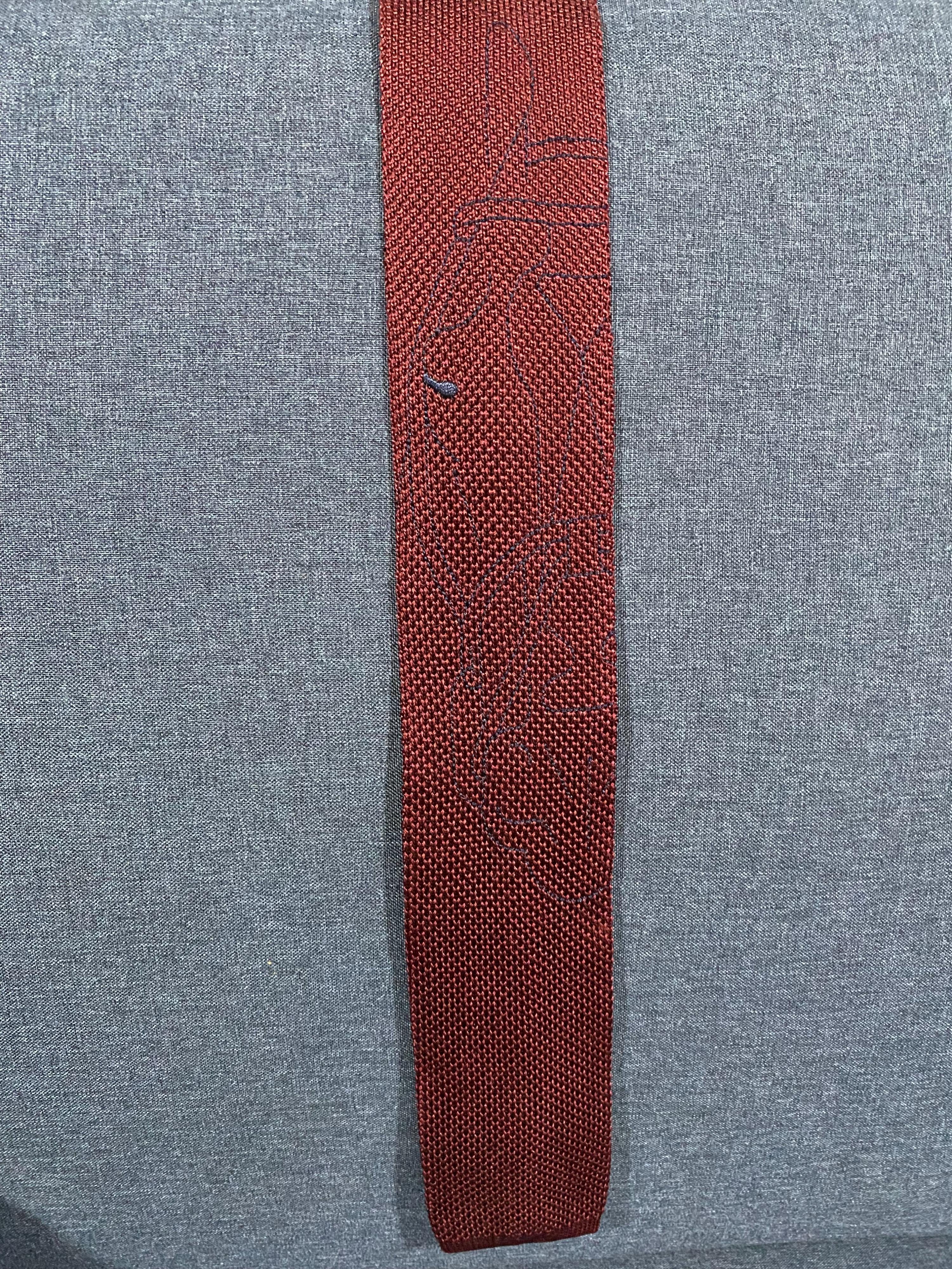 Silk Knitted Square Tie