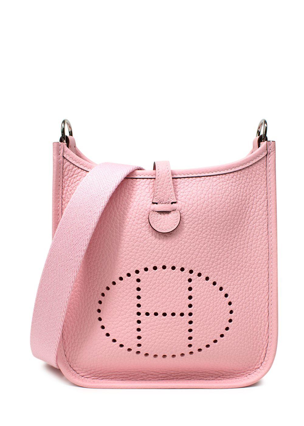 Hermes Mini Evelyn Rose Sakura with Palladium Hardware