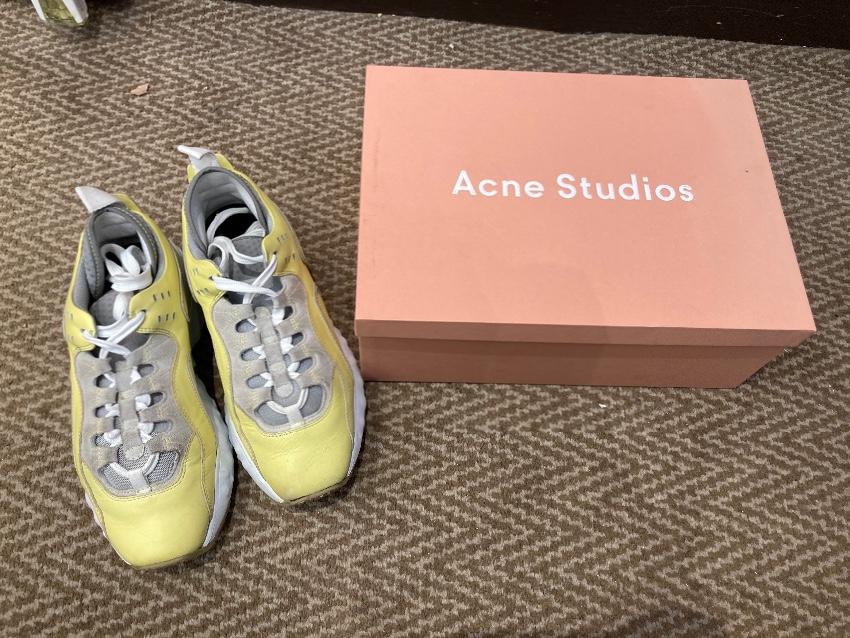 Acne Studios Lemon Yellow Oversize Sneakers