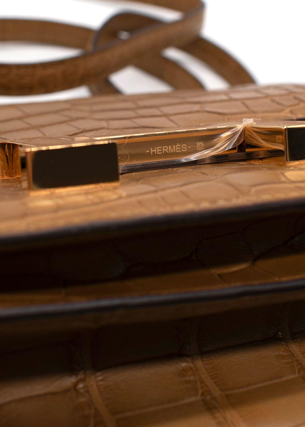 Hermes Constance 18 in Matte Alligator with Gold Hardware