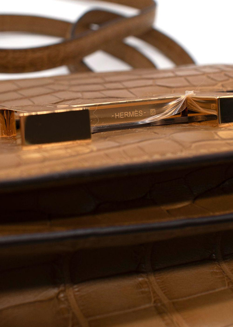 Hermes Constance 18 in Matte Alligator with Gold Hardware