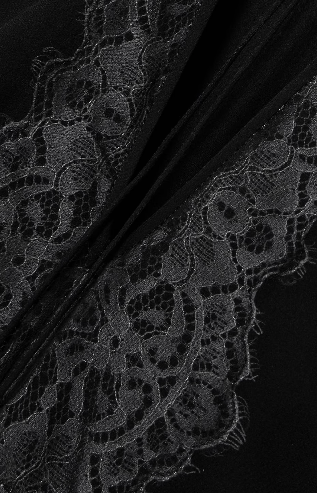 Christoper Esber Cutout Lace-Trimmed Silk-Georgette Gown