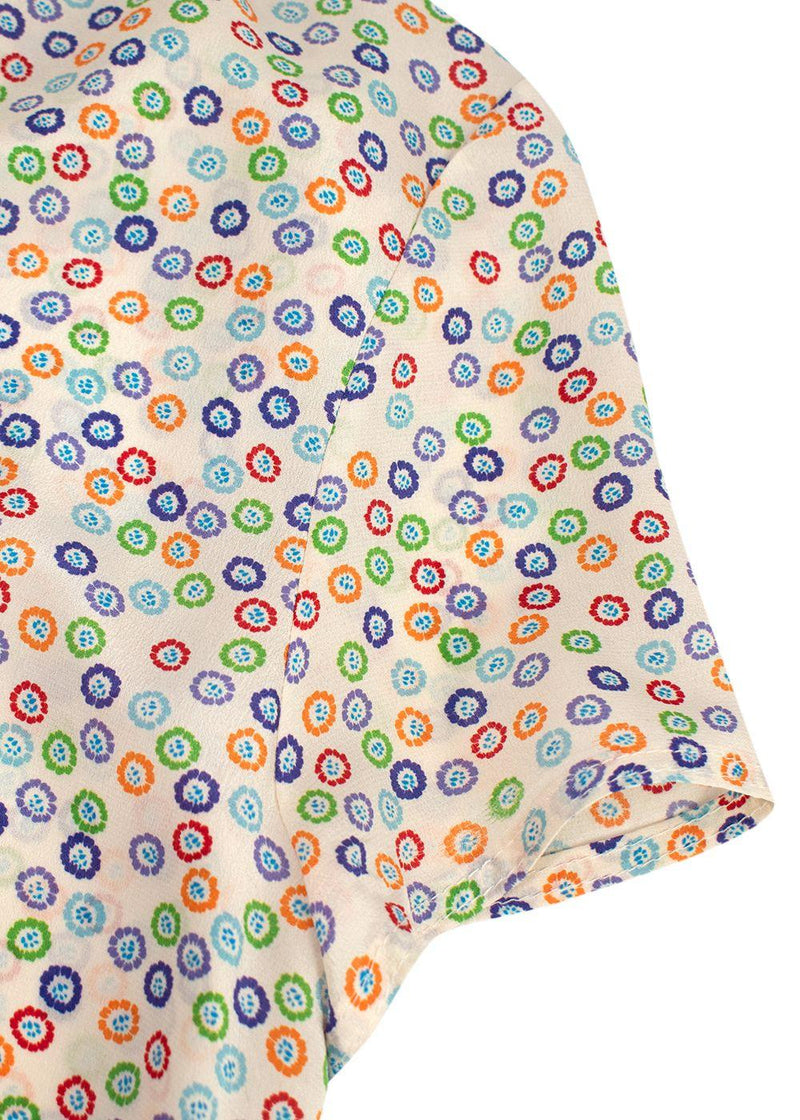 Valentino Multi-Colour Floral Print Silk Top