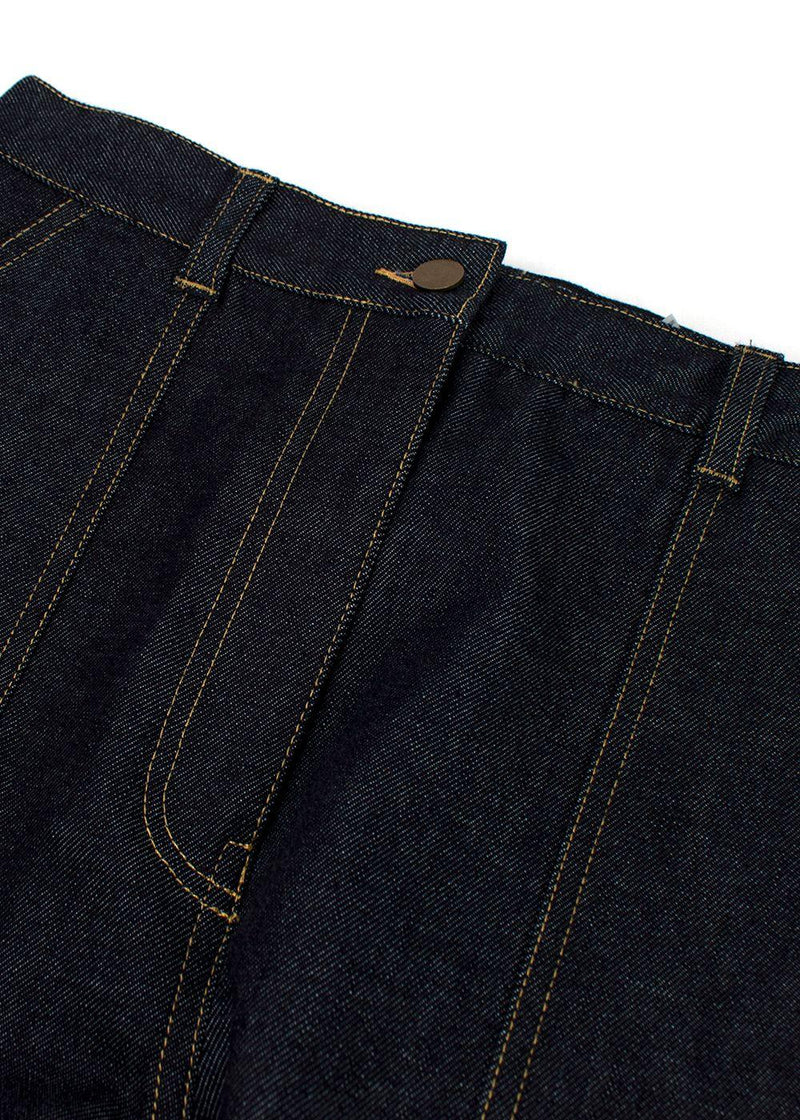 Diane von Furstenberg Red Side Panel Denim Jeans
