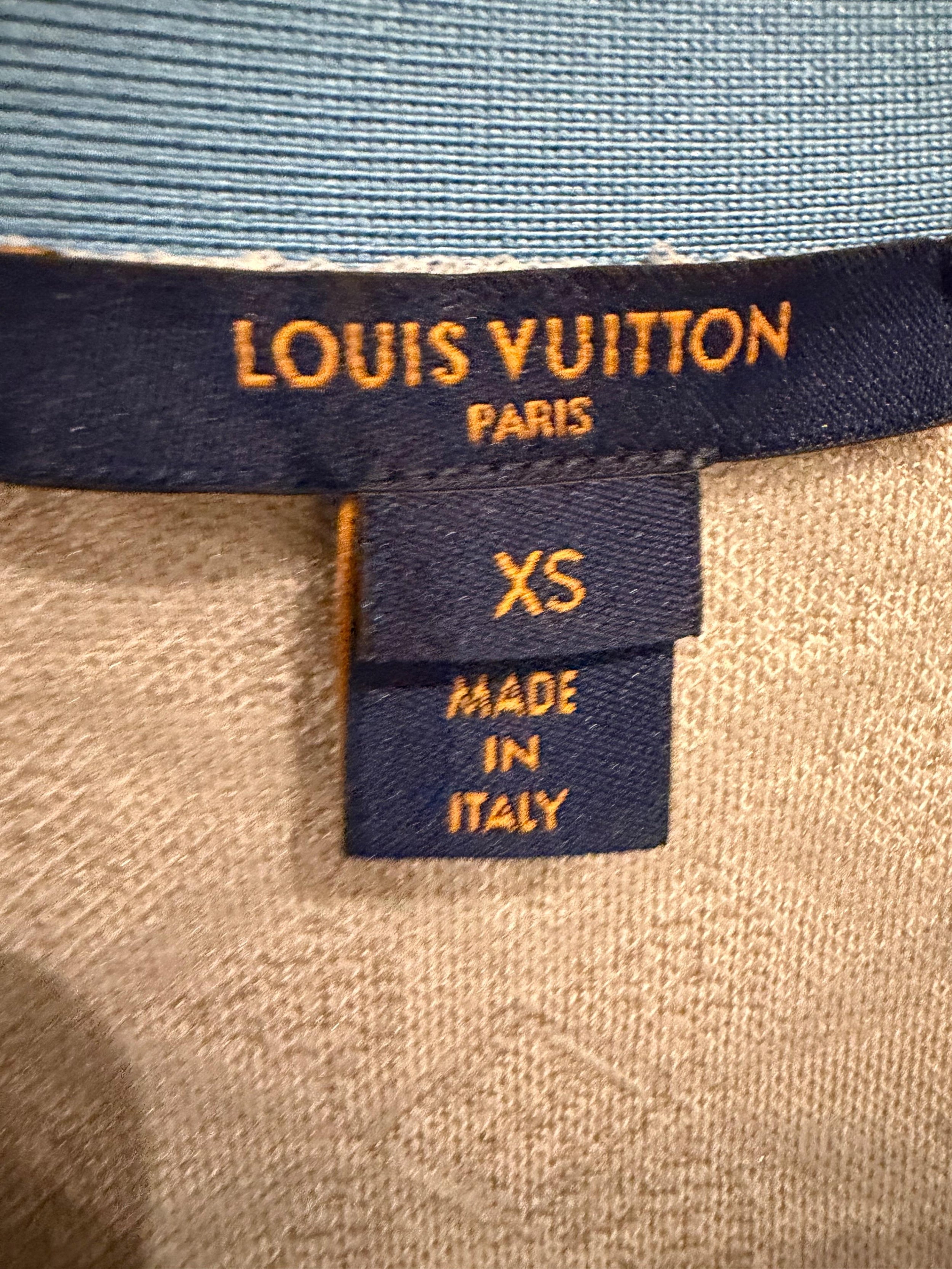 Louis Vuitton White and Blue Cardigan
