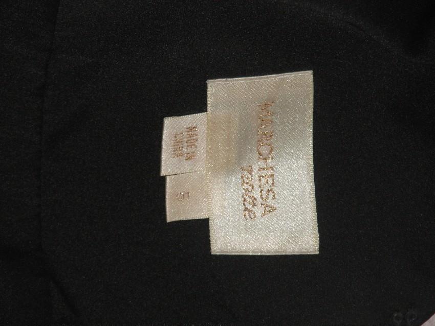Marchesa Notta black silk dress