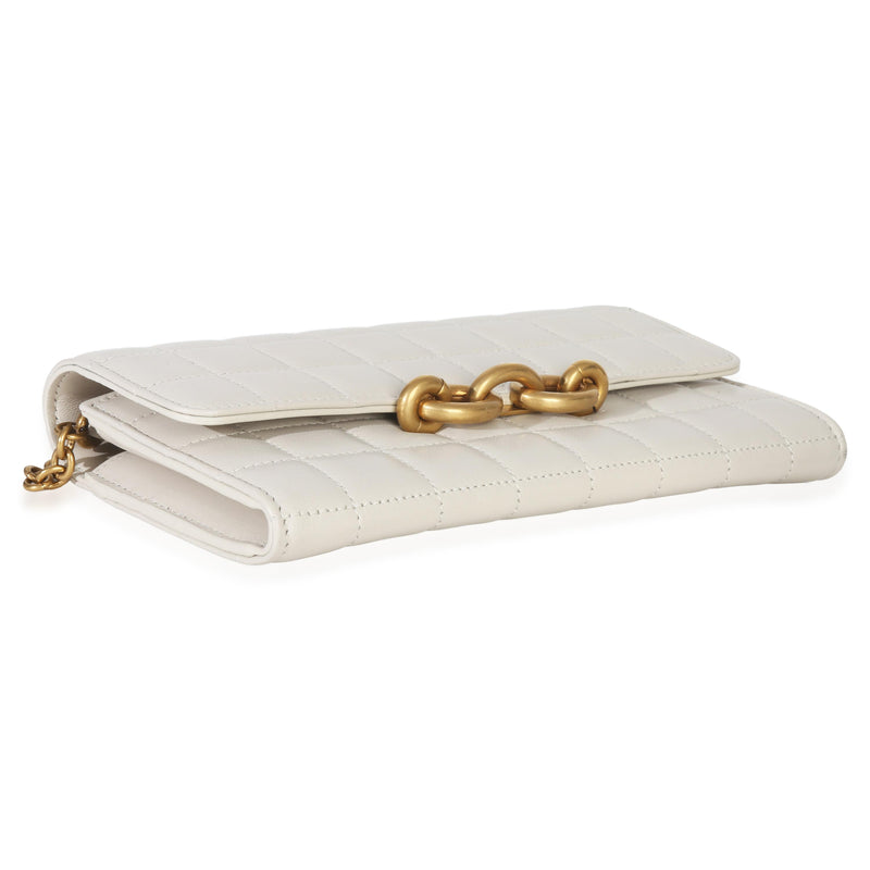 Saint Laurent Soft Calfskin Le Maillon Wallet On Chain