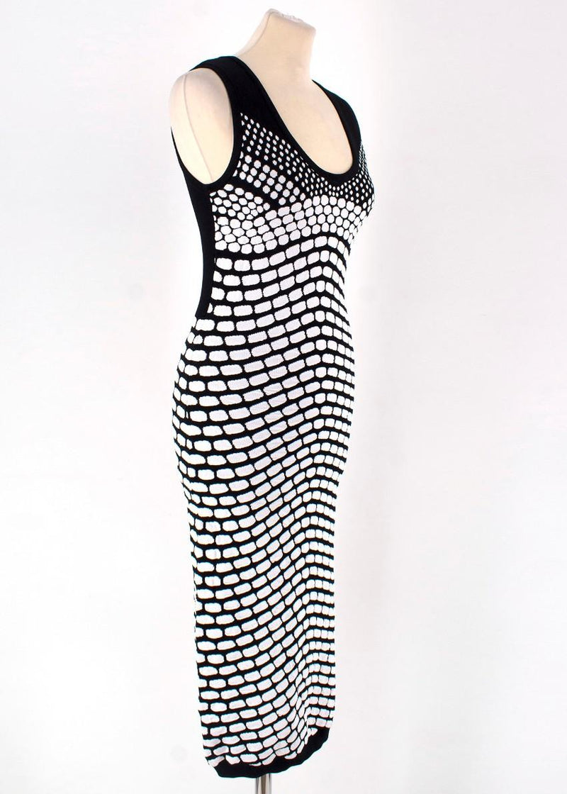 Artelier Nicole Miller Monochrome Knit Midi Dress