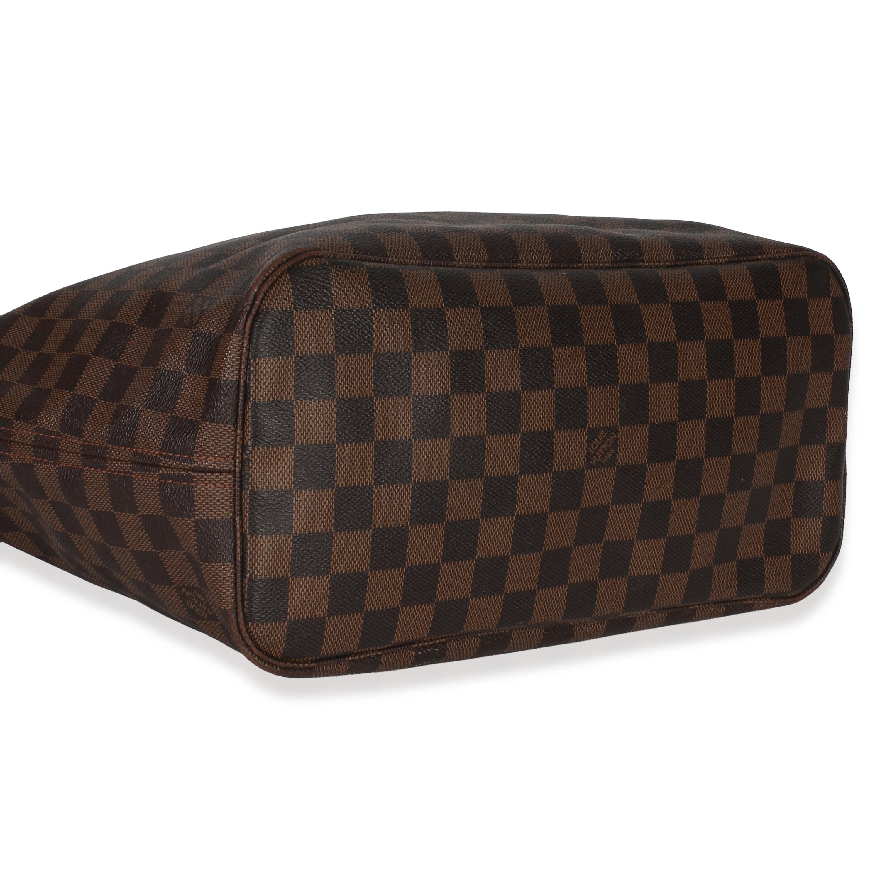 Louis Vuitton Coated Canvas Damier Ebene Neverfull MM