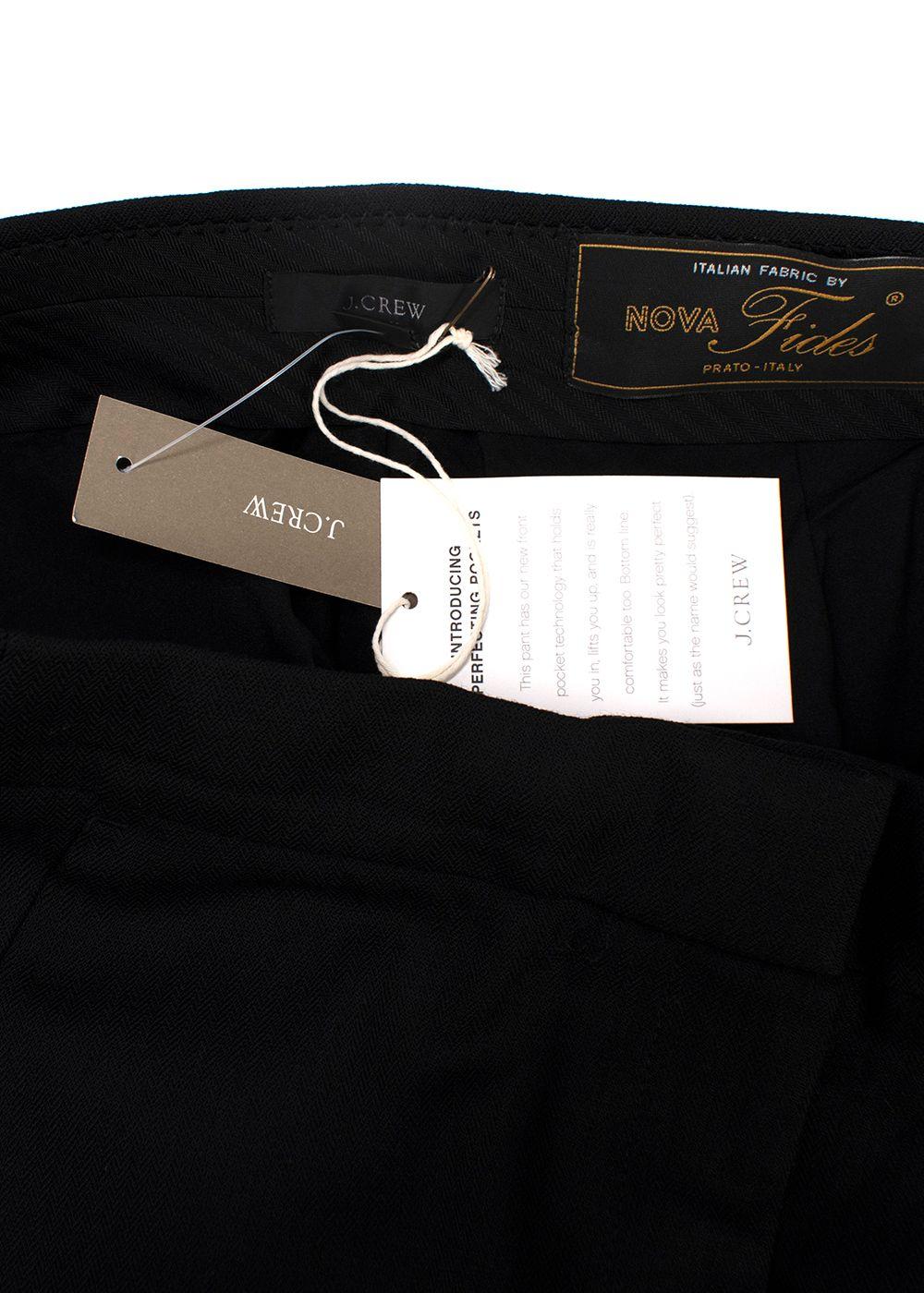 J Crew Black Tailored Trousers