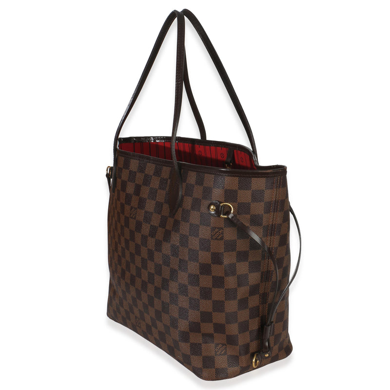 Louis Vuitton Coated Canvas Damier Ebene Neverfull MM
