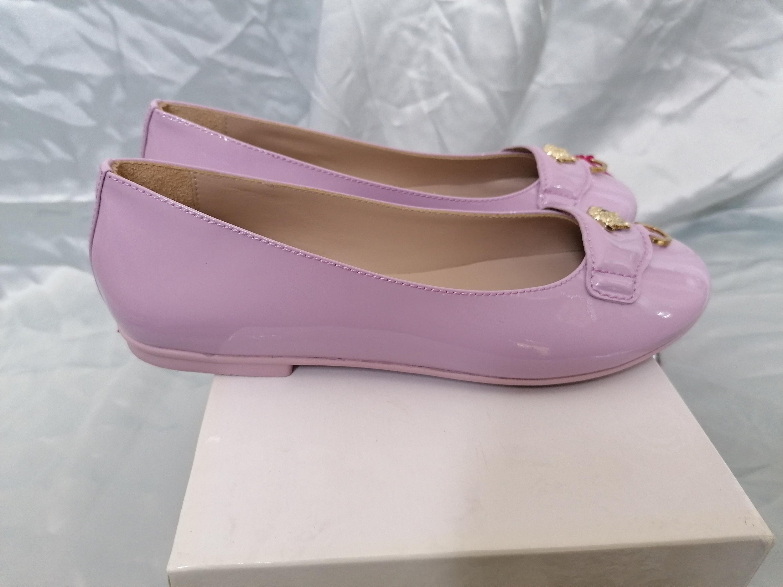 Young Versace Kids 6Y Pink Ballerinas