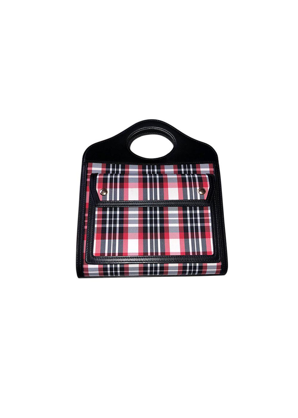 black & red canvas Pocket bag