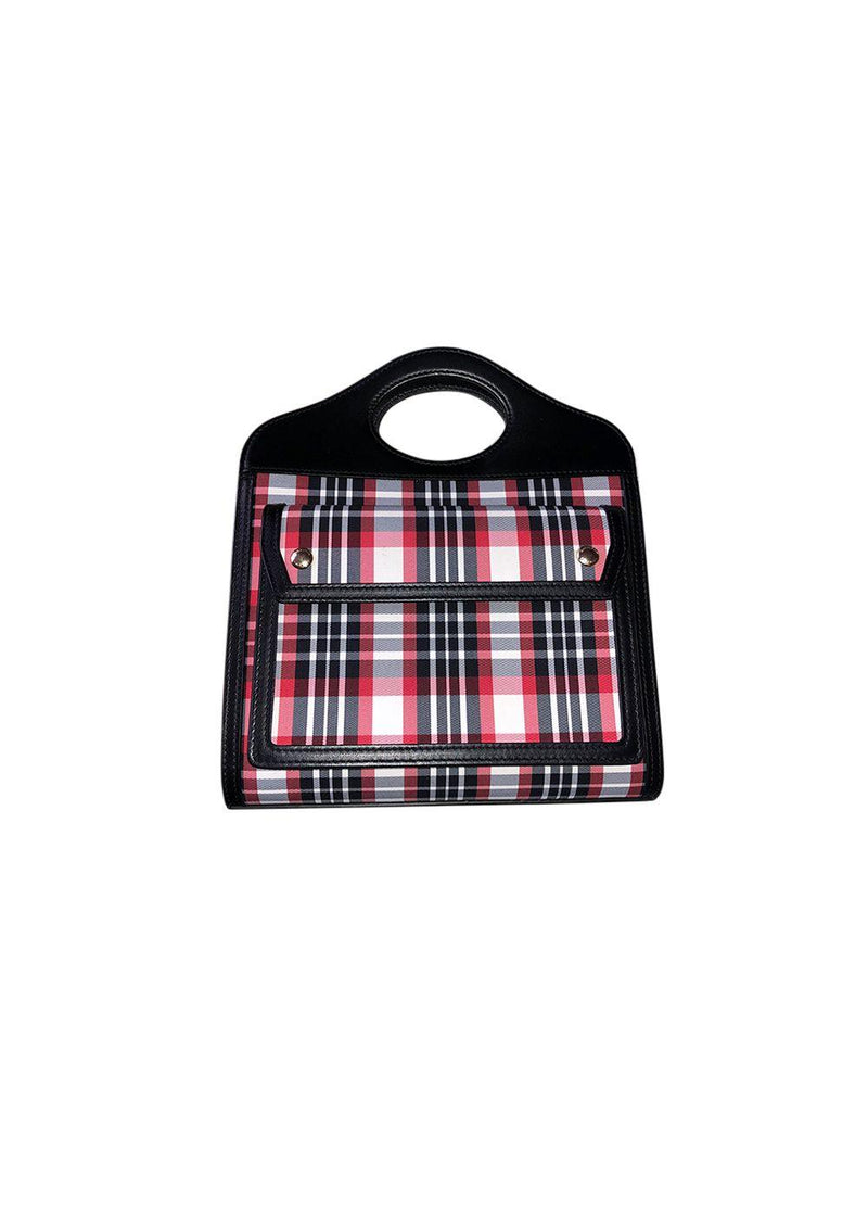 black & red canvas Pocket bag