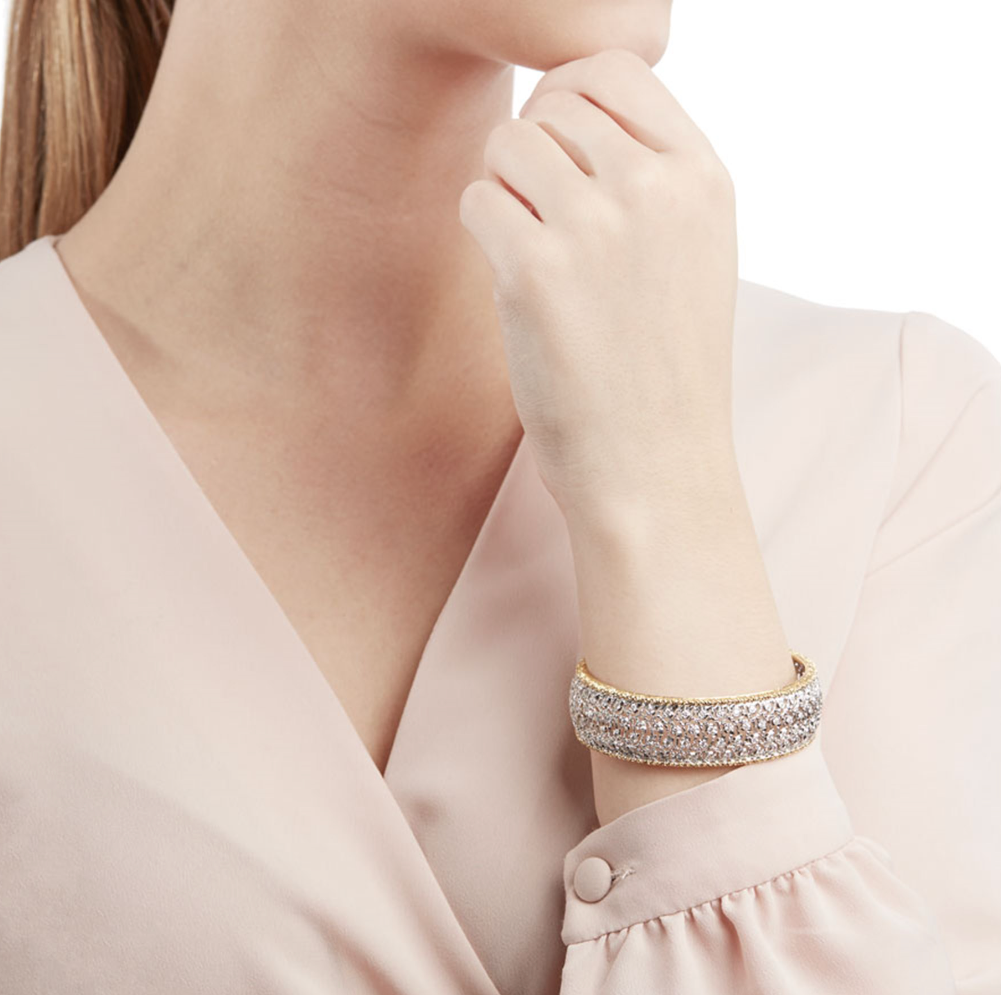 18kt Gold Diamond Cuff Bracelet