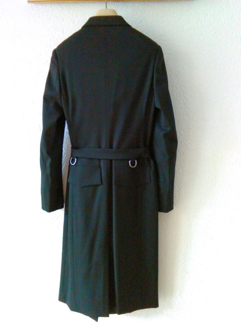 Gucci Black Wool Wrap Coat