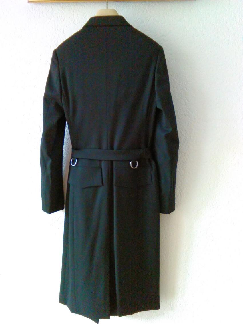 Gucci Black Wool Wrap Coat