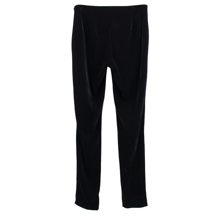 Sachin & Babi black velvet skinny trousers