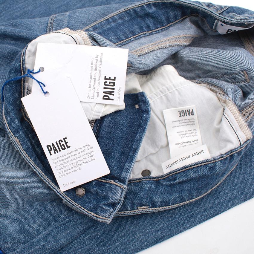 Paige Jimmy Jimmy Skinny Jeans with Patches