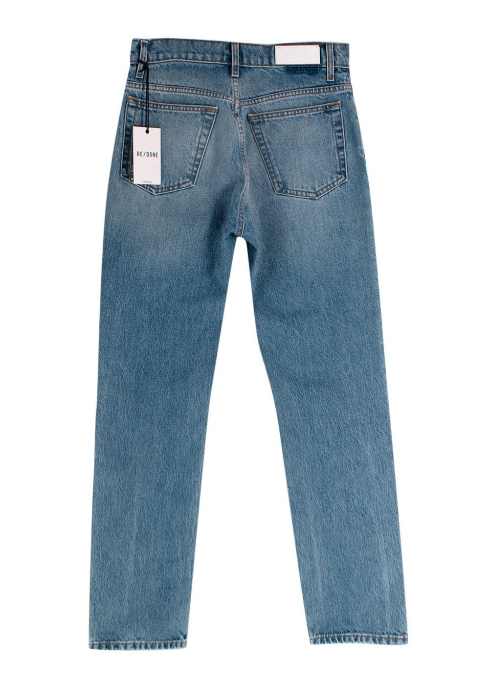 Re/Done Daring Indigo Straight Leg Jeans