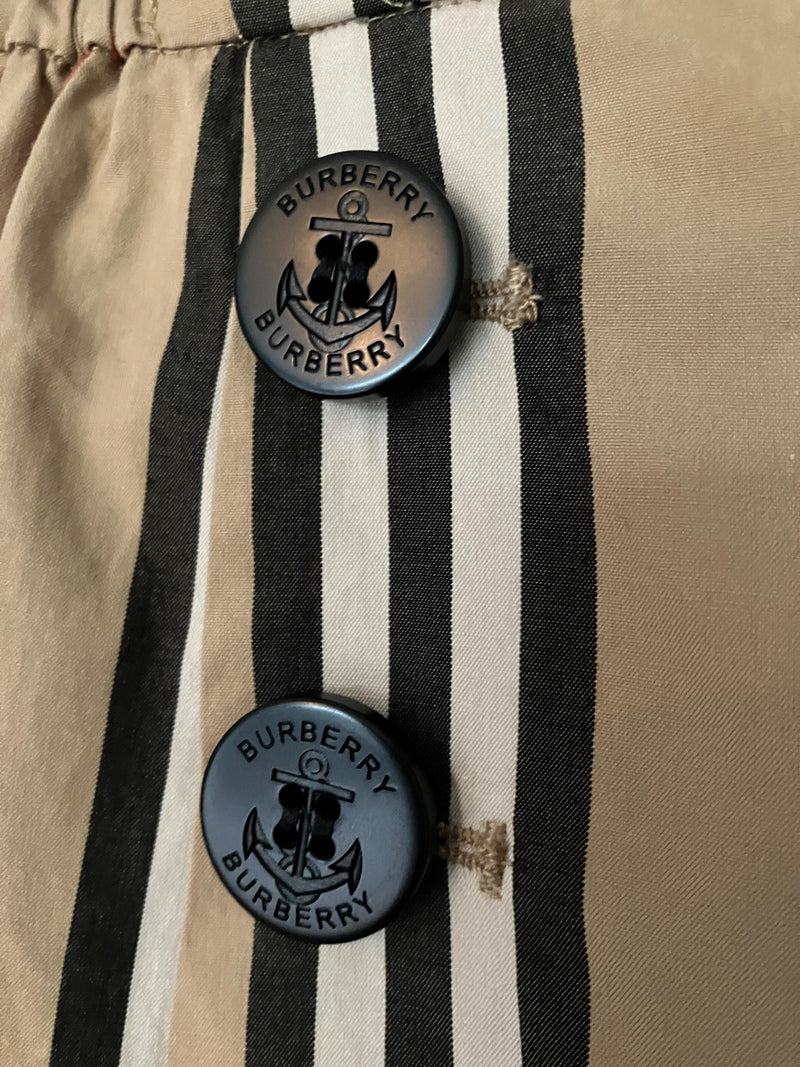 Burberry Kids Striped High Waisted Trousers