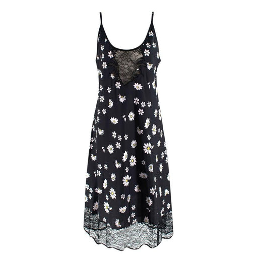 Paco Rabanne Lace Panel Daisy Print Cami Dress