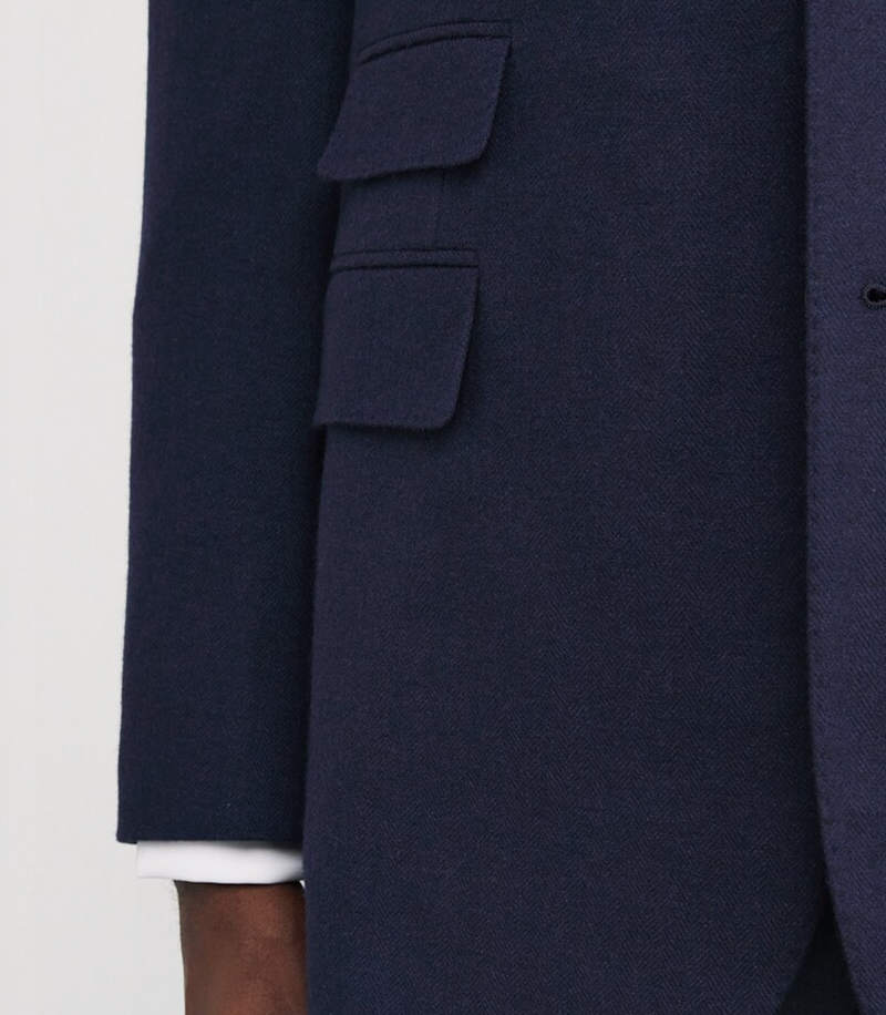 Ralph Lauren Purple Label Wool-Silk-Cashmere Kent Blazer