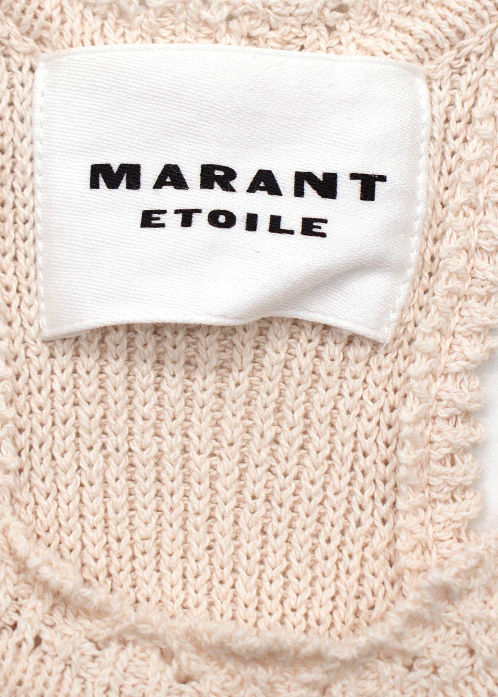 Isabel Marant Etoile Cream Crochet Fico Tank Top