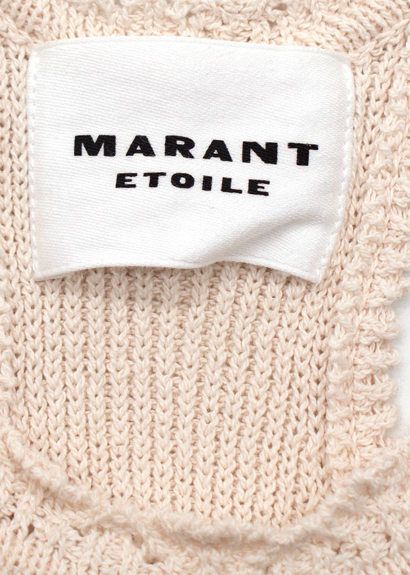 Isabel Marant Etoile Cream Crochet Fico Tank Top