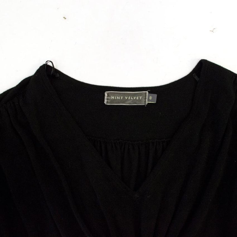 Mint Velvet Black Knitted Dress