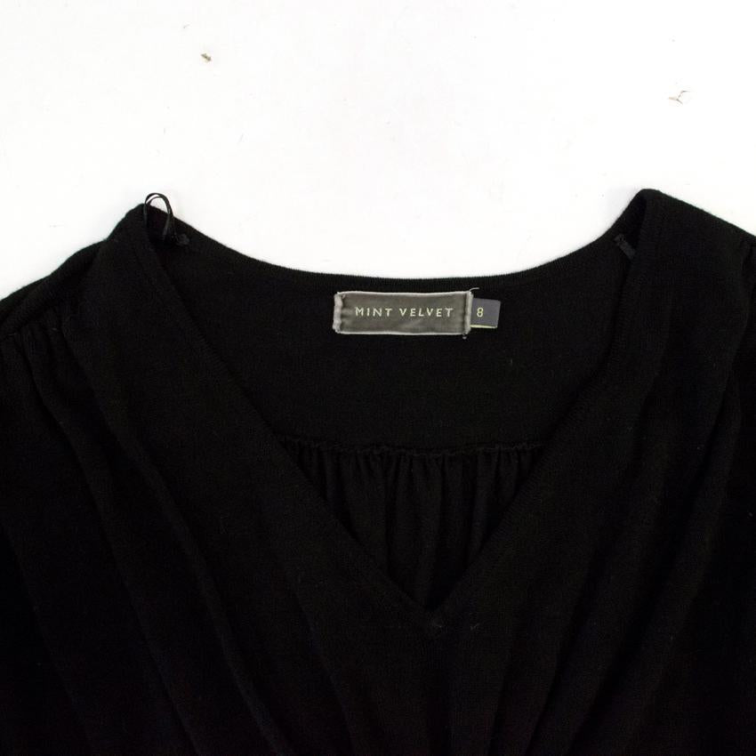Mint Velvet Black Knitted Dress
