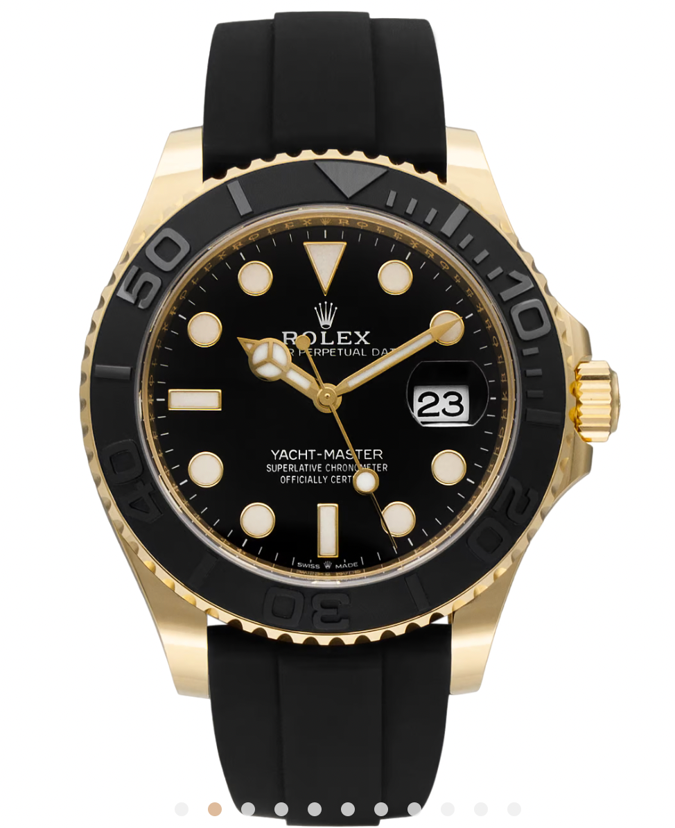 Rolex  Black Oyster Perpetual Date Yacht-Master 42mm Watch