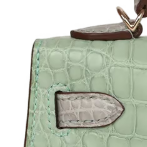 Hermès Kelly 20 Horse Shoe Stamped Sellier Mississippiensis Alligator Matte Bi-Colour
