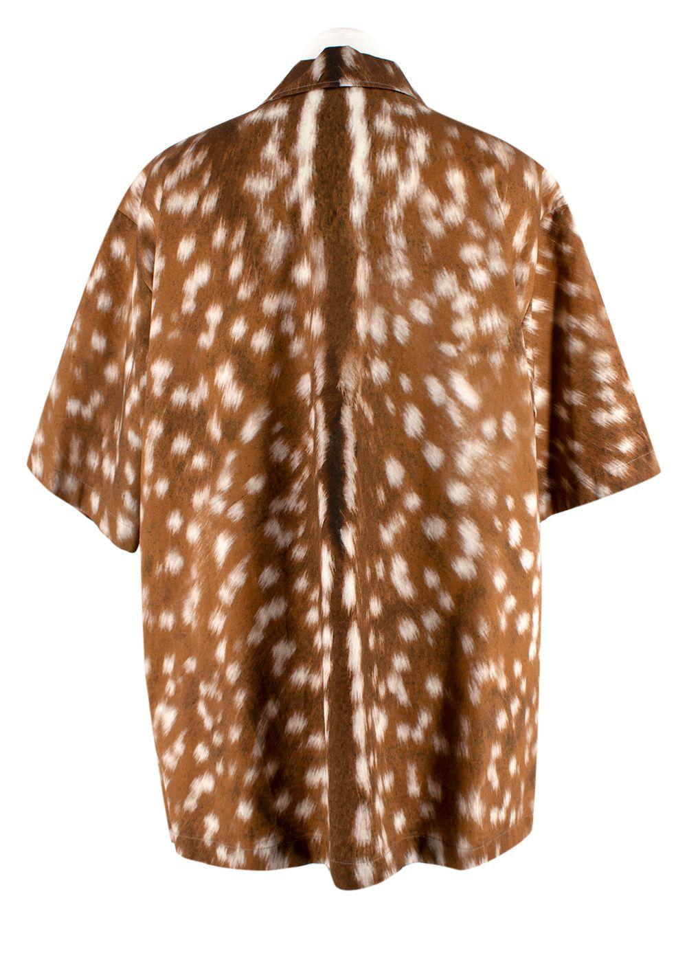 Burberry Deer-Print Patch Polo Shirt