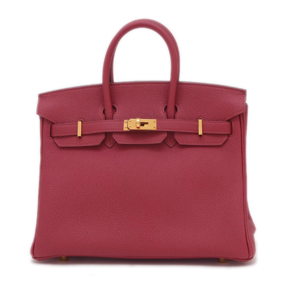 Hermès Birkin 25 Rouge Grenate Togo Leather With Gold Hardware
